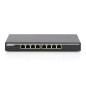 DIGITUS Commutateur réseau PoE - 8 ports - Gigabit Ethernet - non administré - 8x ports RJ45 - budget PoE 135W - 10/100/1000 Mbi