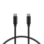 Câble de Données/Recharge avec USB KSIX USB C 100W Câble de Données/Recharge avec USB KSIX USB C 100W