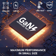 Cellularline - Nano GAN 100W - Chargeur 4 Ports USB-C jusqu'à 100W avec Technologie Gan pour Smartphones, Tablettes et Ordinateu