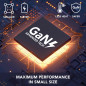 Cellularline - Nano GAN 100W - Chargeur 4 Ports USB-C jusqu'à 100W avec Technologie Gan pour Smartphones, Tablettes et Ordinateu Cellularline - Nano GAN 100W - Chargeur 4 Ports USB-C jusqu'à 100W avec Technologie Gan pour Smartphones, Tablettes et Ordinateu