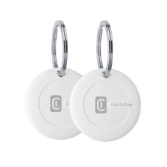 Cellularline Tracy - Détecteur d'objets Compatible avec Apple iOS Find Me - Batterie remplaçable (durée 1 an) - Résistant à la p