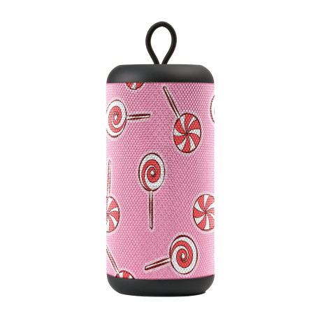 Music Sound - Vertical - Enceinte Bluetooth - 5 W - sans Fil - Play Time 4 Heures - Bluetooth 5.0 - Rose