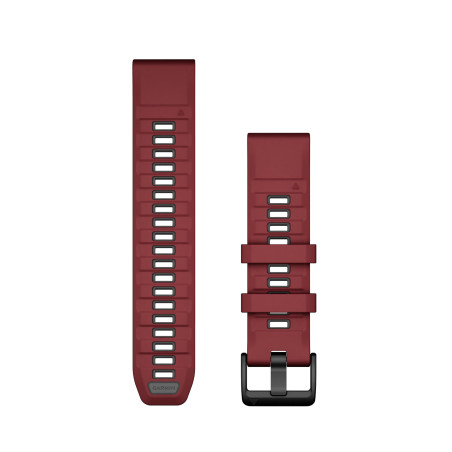 Garmin QuickFit, bracelet en silicone noir/gris galet de 20 mm, Marsala/graphite, 26mm, Moderne
