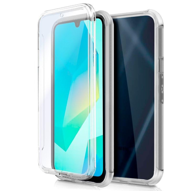 Coque Cool Silicone 3D pour Samsung A165 A16 / A16 5G (Transparent Avant + arrière)