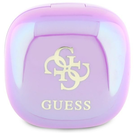 CG Mobile Guess Casque Bluetooth TWS + Iridescent 4G Logo imprimé Violet