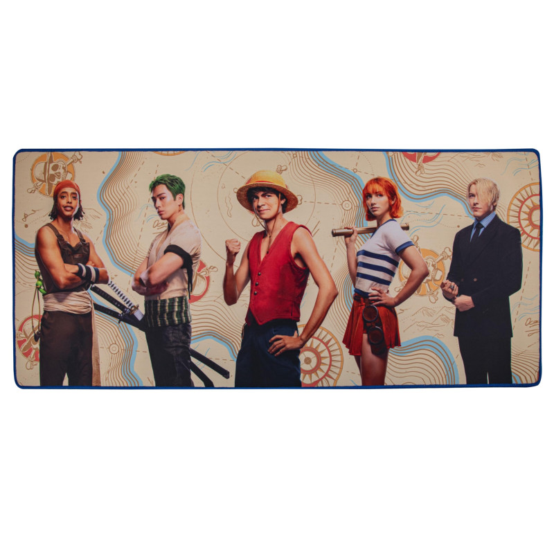 Cinereplicas One Piece - Tapis de bureau Équipage du Chapeau de Paille - 80 * 35 cm - Licence officielle