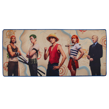 Cinereplicas One Piece - Tapis de bureau Équipage du Chapeau de Paille - 80 * 35 cm - Licence officielle