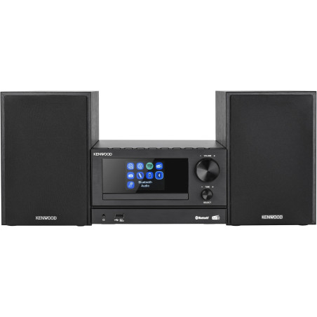 Kenwood M-7000S-B Microchaîne Noir avec Bluetooth, USB, CD et Radio Dab + FM