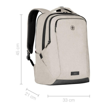 WENGER MX Professional Sac pour portable avec poche tablette, Notebook jusqu’à 16’’, Tablette jusqu’à 10’’, Rangement, 21 l, Bur