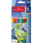 Faber-Castell 111213 - Trousse en carton avec 13 crayons de couleur - 10 couleurs classiques + 3 métalliques - Édition Dinosaure Faber-Castell 111213 - Trousse en carton avec 13 crayons de couleur - 10 couleurs classiques + 3 métalliques - Édition Dinosaure
