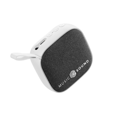 Music Sound - Mini - Enceinte Bluetooth - Puissance de 3 Watts - 4 Heures d’autonomie - Compacte et Portable - Finitions en Tiss