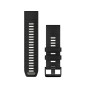 Garmin QuickFit, Bracelet en Silicone Noir/Gris Galet de 26 mm Garmin QuickFit, Bracelet en Silicone Noir/Gris Galet de 26 mm