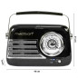 MADISON - FREESOUND-VR40B - Radio Vintage de 30W sur Batterie Longue autonomie avec Bluetooth, USB et FM - Noir MADISON - FREESOUND-VR40B - Radio Vintage de 30W sur Batterie Longue autonomie avec Bluetooth, USB et FM - Noir