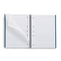 Miquelrius Carnet de notes 100% recyclé – 1 bande de couleur, A4, 80 feuilles à rayures horizontales, papier 80 g, 4 trous, couv