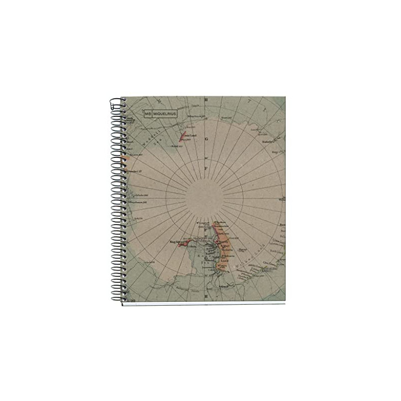 Miquelrius - Carnet de notes 100 % Recyclé, 1 bande de couleur, A5, 80 feuilles à rayures horizontales, papier 80 g, 2 perceuses Miquelrius - Carnet de notes 100 % Recyclé, 1 bande de couleur, A5, 80 feuilles à rayures horizontales, papier 80 g, 2 perceuses