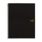 Miquelrius - Carnet de notes A4, 120 feuilles, 4 bandes de couleur, papier recyclé, grille 5 mm, couverture en polypropylène rec Miquelrius - Carnet de notes A4, 120 feuilles, 4 bandes de couleur, papier recyclé, grille 5 mm, couverture en polypropylène rec