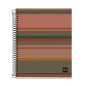Miquelrius - Carnet 100% Recyclé, 4 Bandes Couleurs, A5, 120 Feuilles Quadrillées 5x5 mm, Papier 80 g, 2 Trous, Couverture Carto Miquelrius - Carnet 100% Recyclé, 4 Bandes Couleurs, A5, 120 Feuilles Quadrillées 5x5 mm, Papier 80 g, 2 Trous, Couverture Carto