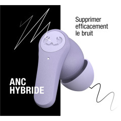 Fresh 'n Rebel Twins Rise, Ëcouteurs Bluetooth Intra-Auriculaires sans Fil avec Réduction de Bruit Active Hybride, Mode Ambiant,