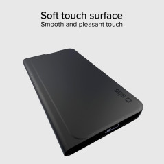 SBS Wallet Smooth Étui à Rabat pour Samsung Galaxy S25 - Surface Soft Touch, Poche Porte-être, Support intégré, Fermeture magnét