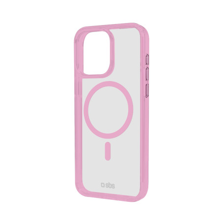 SBS Mag Frame Case Coque MagSafe pour iPhone 16 Pro - Flexible et résistant, Protection Antichoc et Anti-Rayures, Protection App