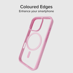SBS Mag Frame Case Coque MagSafe pour iPhone 16 Pro - Flexible et résistant, Protection Antichoc et Anti-Rayures, Protection App