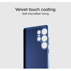SBS Instinct Coque pour Samsung S25 Ultra - Compatible Chargement sans Fil, Surface Soft-Touch, Doux au Toucher et intérieur en 