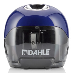 DAHLE 00250-16891 Taille-crayon électrique 250 avec 2 couteaux opposés à piles Bleu