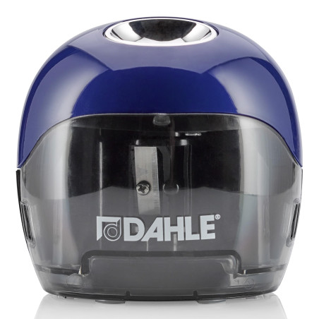 DAHLE 00250-16891 Taille-crayon électrique 250 avec 2 couteaux opposés à piles Bleu