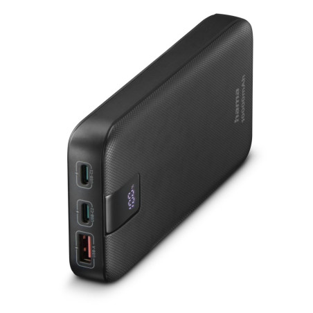 Hama PD 10 - Batterie Externe 20 W [Power Bank 10 000mAh] [Batterie Portable PD 3.0 & QC 3.0], USB C, Compatible avec Les iPhone
