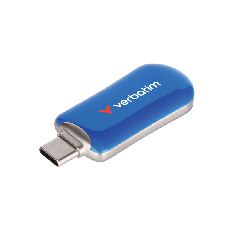 Verbatim Plectra Clé USB USB-C 128 Go 3.2 Gen 1 USB-C Flash Drive Compact jusqu'à 100 Mo/s, Stockage pour iPad, iPhone, Smartpho