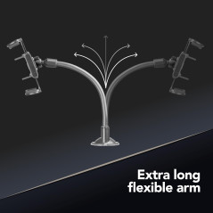 cellularline | Hug Flexi XL - Universal - Support de téléphone de Voiture avec Fixation à Ventouse - Universel pour Tous Les tél