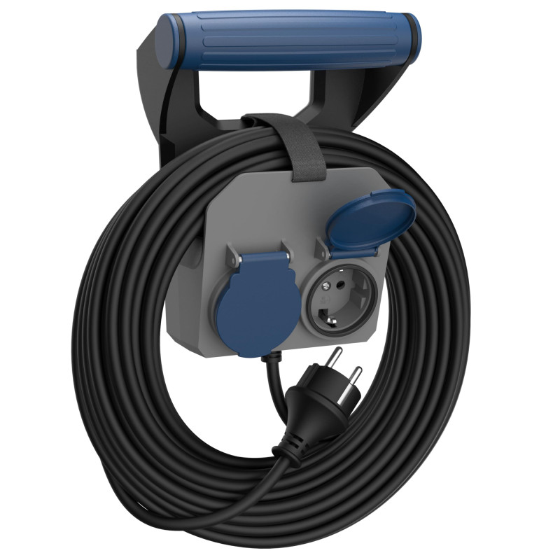 SIMON - Rallonge Expert 10 mètres 16 A 230 V ~ H05RR-F 4G1,5 MM2 avec fiche noir/gris/bleu Simon SIMON - Rallonge Expert 10 mètres 16 A 230 V ~ H05RR-F 4G1,5 MM2 avec fiche noir/gris/bleu Simon