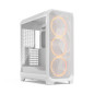 Fractal Design Meshify 3 RGB White Tempered Glass Clear Tint - High Airflow PC Gaming Case - Mesh Front Panel - Three ARGB Momen Fractal Design Meshify 3 RGB White Tempered Glass Clear Tint - High Airflow PC Gaming Case - Mesh Front Panel - Three ARGB Momen