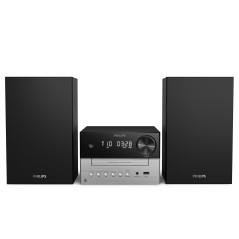 Philips TAM3505M2 Hi FI Microchaîne, Bluetooth, Lecteur CD, USB, Radio FM et Dab Auracast, 85% matières recyclées après consomma