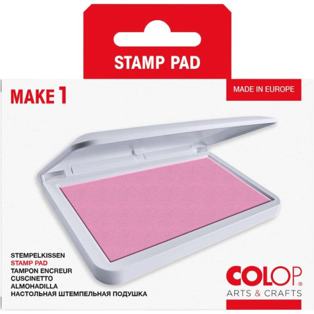 COLOP MAKE 1 Tampon encreur, soft pink, 50 x 90 mm, tampon encreur pour tampons manuels traditionnels et tampons créatifs