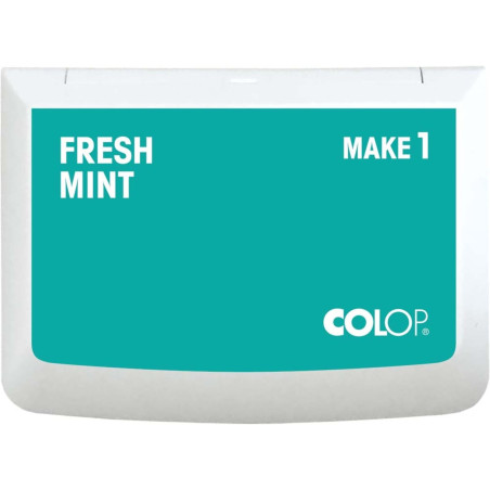 COLOP Tampon encreur MAKE 1 Fresh Mint 50 x 90 mm, pour tampon manuel traditionnel