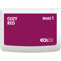 COLOP Tampon encreur MAKE 1 cozy red, 50 x 90 mm, pour tampon manuel traditionnel et tampon créatif