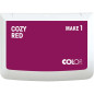 COLOP Tampon encreur MAKE 1 cozy red, 50 x 90 mm, pour tampon manuel traditionnel et tampon créatif COLOP Tampon encreur MAKE 1 cozy red, 50 x 90 mm, pour tampon manuel traditionnel et tampon créatif