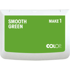 COLOP Tampon encreur MAKE 1 smooth green 50 x 90 mm, pour tampon manuel traditionnel