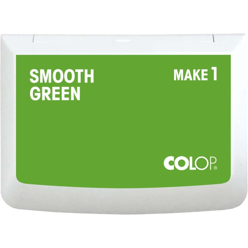 COLOP Tampon encreur MAKE 1 smooth green 50 x 90 mm, pour tampon manuel traditionnel COLOP Tampon encreur MAKE 1 smooth green 50 x 90 mm, pour tampon manuel traditionnel