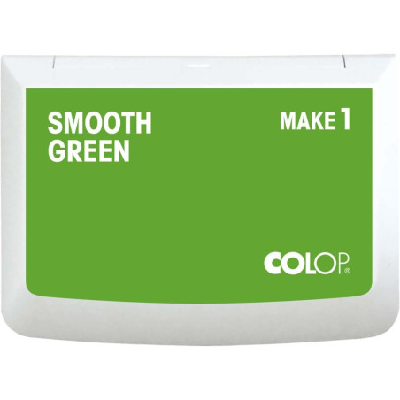 COLOP Tampon encreur MAKE 1 smooth green 50 x 90 mm, pour tampon manuel traditionnel