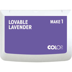 COLOP MAKE 1 tampon encreur Lovable Lavander, 50 x 90 mm, pour tampon manuel traditionnel et tampon créatif