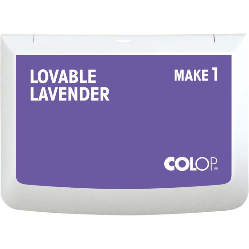 COLOP MAKE 1 tampon encreur Lovable Lavander, 50 x 90 mm, pour tampon manuel traditionnel et tampon créatif