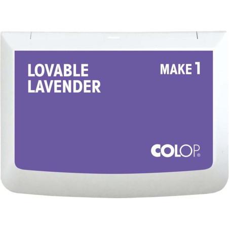 COLOP MAKE 1 tampon encreur Lovable Lavander, 50 x 90 mm, pour tampon manuel traditionnel et tampon créatif