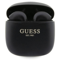 Guess GUTWST26PSK TWS Casque Bluetooth + Station d'accueil Noir Classic EST Logo
