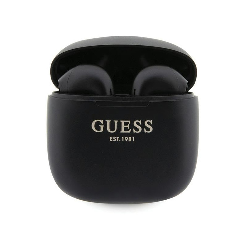 Guess GUTWST26PSK TWS Casque Bluetooth + Station d'accueil Noir Classic EST Logo Guess GUTWST26PSK TWS Casque Bluetooth + Station d'accueil Noir Classic EST Logo
