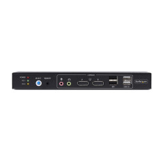 StarTech.com Switch KVM DisplayPort 2 Ports avec Matrice Vidéo Double Vue, 4K 60Hz, Hub 4x Ports USB, Matrice KVM DP 1.2, TAA