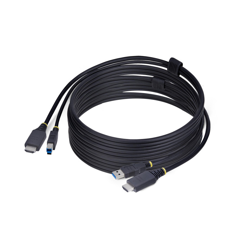 StarTech.com Câble KVM HDMI de 3 m et USB 5Gbps, 4K 60Hz, Câble Combo HDMI 2.0 et USB pour Commutateurs/Switchs KVM StarTech.com Câble KVM HDMI de 3 m et USB 5Gbps, 4K 60Hz, Câble Combo HDMI 2.0 et USB pour Commutateurs/Switchs KVM