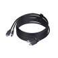 StarTech.com Câble KVM HDMI de 3 m et USB 5Gbps, 4K 60Hz, Câble Combo HDMI 2.0 et USB pour Commutateurs/Switchs KVM StarTech.com Câble KVM HDMI de 3 m et USB 5Gbps, 4K 60Hz, Câble Combo HDMI 2.0 et USB pour Commutateurs/Switchs KVM