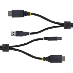 StarTech.com Câble KVM HDMI de 3 m et USB 5Gbps, 4K 60Hz, Câble Combo HDMI 2.0 et USB pour Commutateurs/Switchs KVM